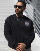 White Decadence Crewneck Sweatshirt - Black - Dixxon Flannel Co.