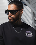 White Decadence Crewneck Sweatshirt - Black - Dixxon Flannel Co.