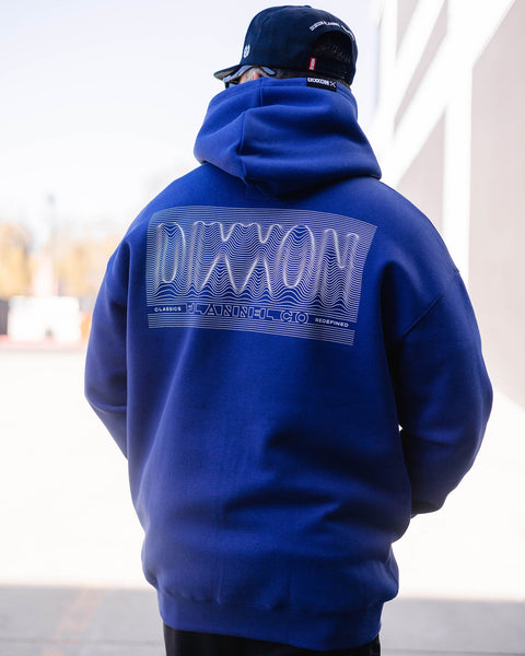 Men's White Epicenter Zip Up Hoodie - Blue | Dixxon Flannel Co.