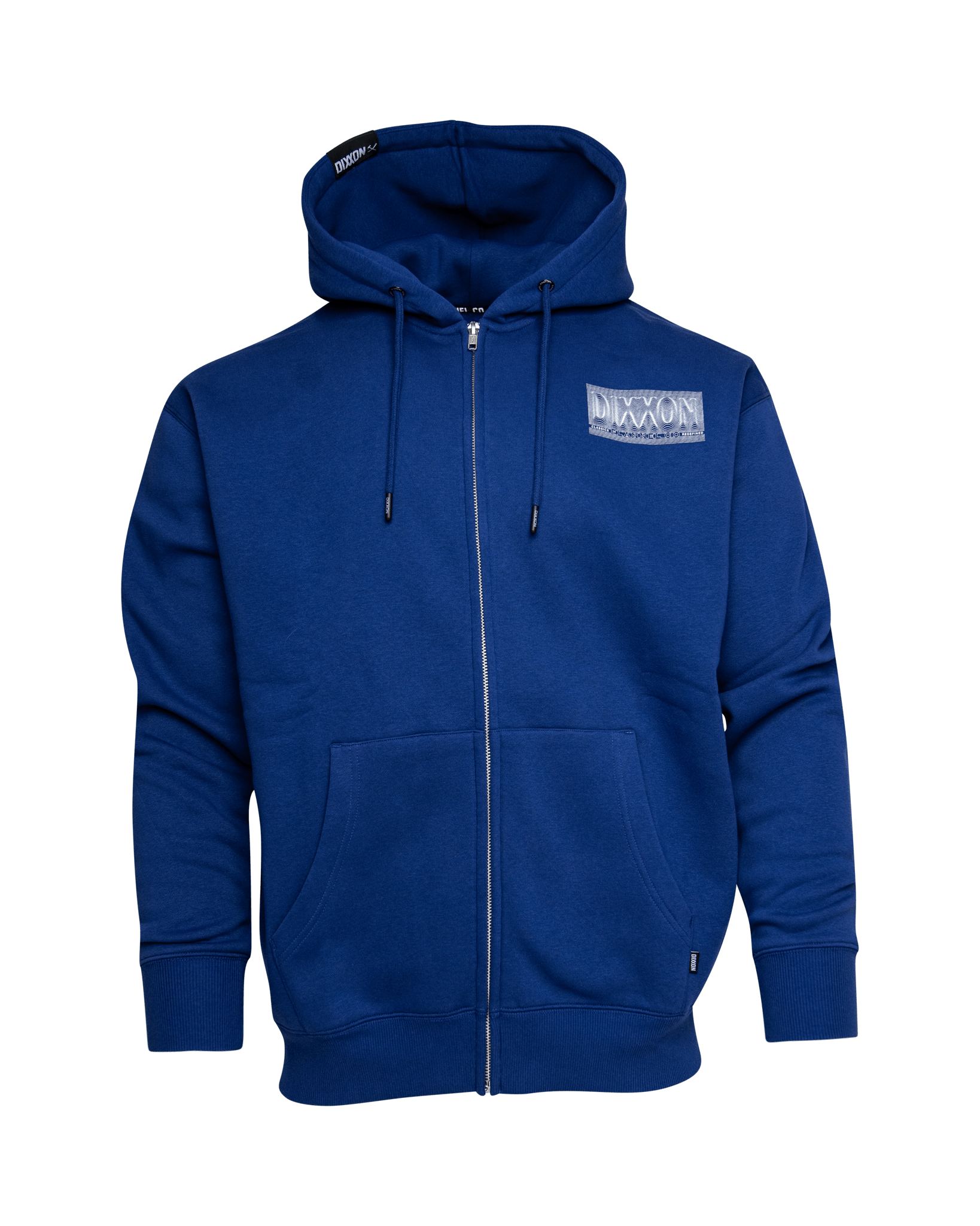 White Epicenter Zip Up Hoodie - Blue - Dixxon Flannel Co.