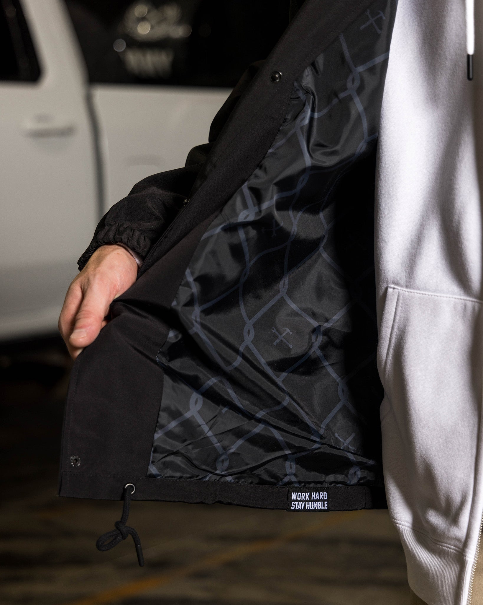 White & Gold Ignite Coaches Jacket - Dixxon Flannel Co.