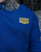 White & Gold Sealed Crewneck Sweatshirt - Royal Blue - Dixxon Flannel Co.