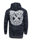 White Party Crest Zip Up Hoodie - Black Camo - Dixxon Flannel Co.