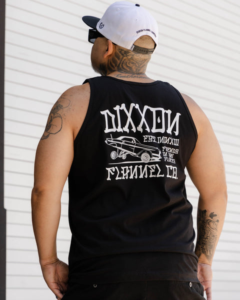 White Stink Bug Tank - Black | Dixxon Flannel Co.