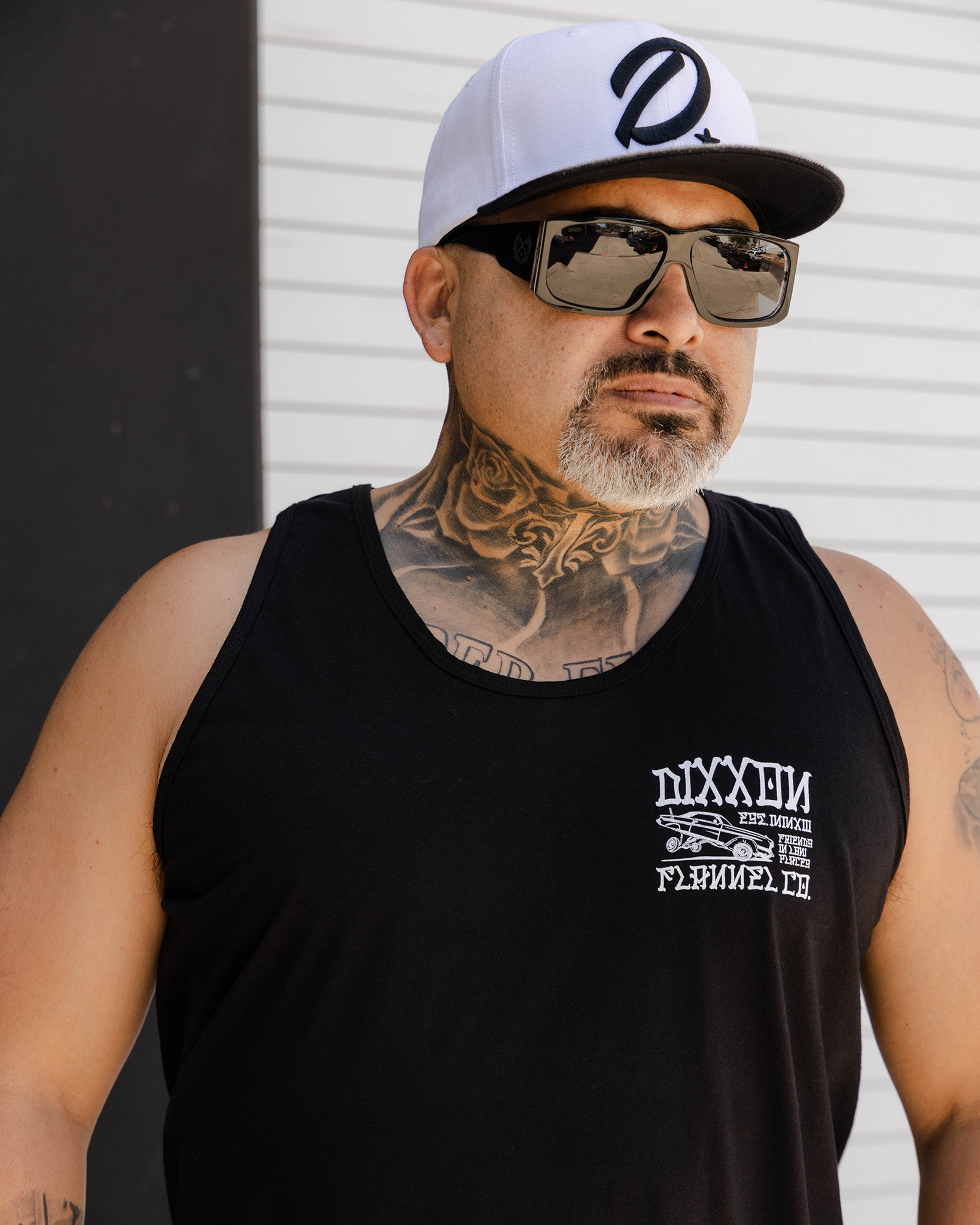 White Stink Bug Tank - Black | Dixxon Flannel Co.