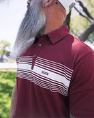 White Stripe Premium Polo - Red - Dixxon Flannel Co.
