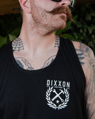 White Tradition Badge Tank - Black - Dixxon Flannel Co.