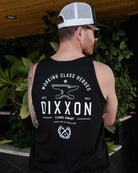 White Tradition Badge Tank - Black - Dixxon Flannel Co.
