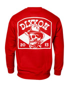 White Vaquero Crewneck Sweatshirt - Red - Dixxon Flannel Co.
