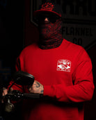 White Vaquero Crewneck Sweatshirt - Red - Dixxon Flannel Co.