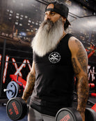 White Working Class Badge Tank - Black - Dixxon Flannel Co.