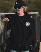 White Working Class Gear Zip Up Hoodie - Black - Dixxon Flannel Co.