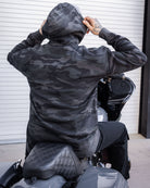 White Working Class Pullover Hoodie - Black Camo - Dixxon Flannel Co.