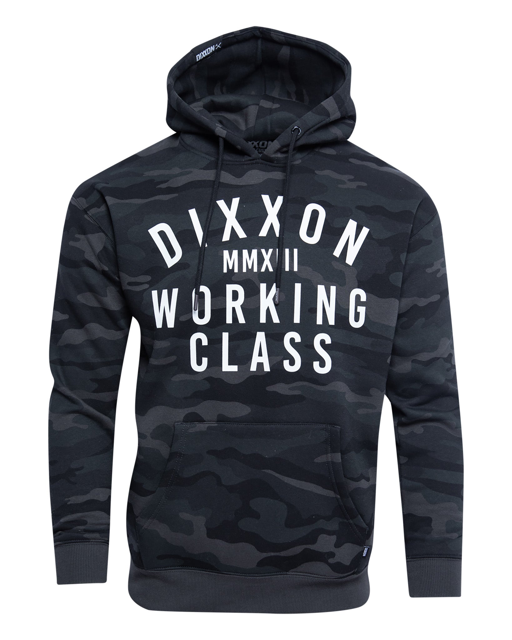 White Working Class Pullover Hoodie - Black Camo - Dixxon Flannel Co.