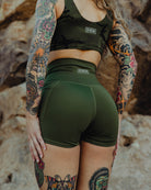 Women's 4" Biker Shorts - O.D. Green - Dixxon Flannel Co.
