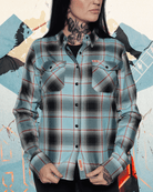 Women's ACDC Dirty Deeds Done Dirt Cheap Flannel - Dixxon Flannel Co.