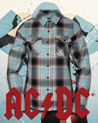 Women's ACDC Dirty Deeds Done Dirt Cheap Flannel - Dixxon Flannel Co.