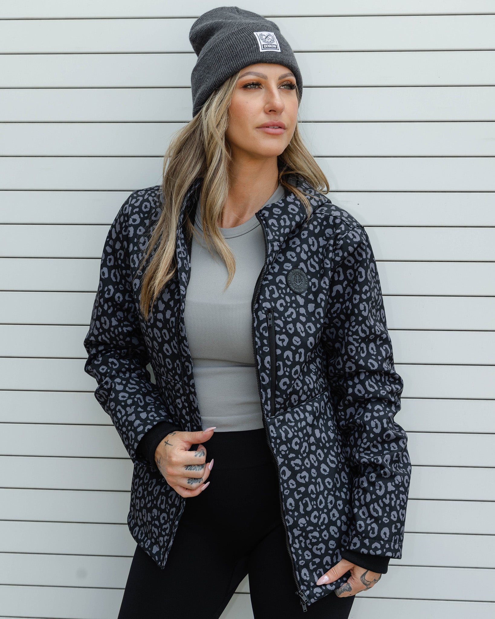 Women’s Anchor Jacket 2.0 - Black Leopard - Dixxon Flannel Co.