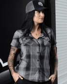 Women's Asphalt Bamboo Short Sleeve - Dixxon Flannel Co.
