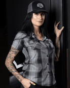 Women's Asphalt Bamboo Short Sleeve - Dixxon Flannel Co.