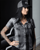 Women's Asphalt Bamboo Short Sleeve - Dixxon Flannel Co.