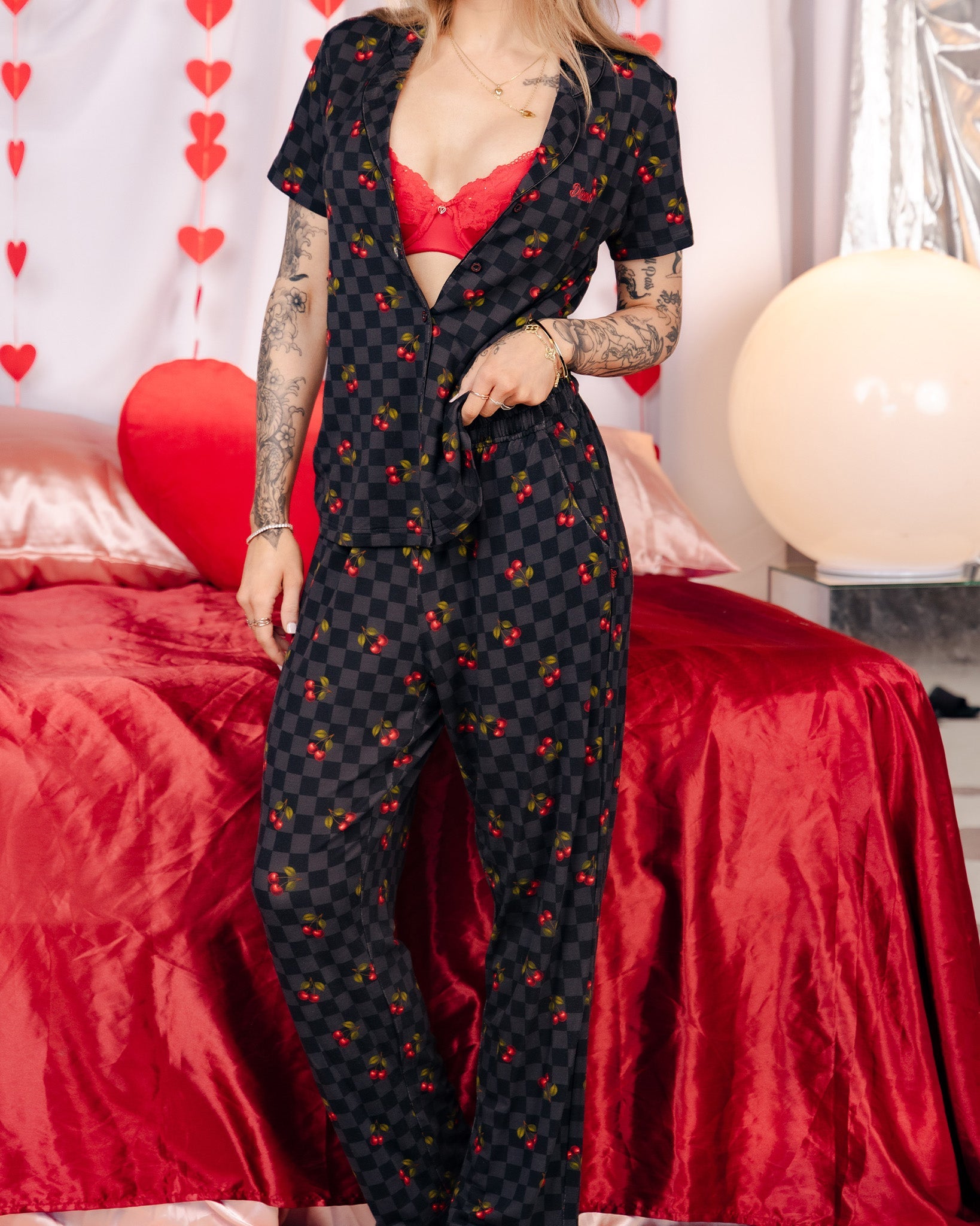 Dixxon Women's Black Checkered Pajama Top: Soft & Stylish for 2026