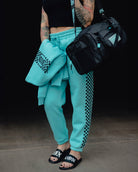 Women's Black Checkers Sweatpants - Tiffany - Dixxon Flannel Co.