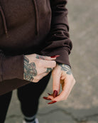 Women's Black Crest Lightweight Pullover Hoodie - Brown - Dixxon Flannel Co.
