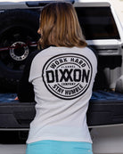 Women's Black Nuevo Corpo Raglan 3/4 Tee - White - Dixxon Flannel Co.