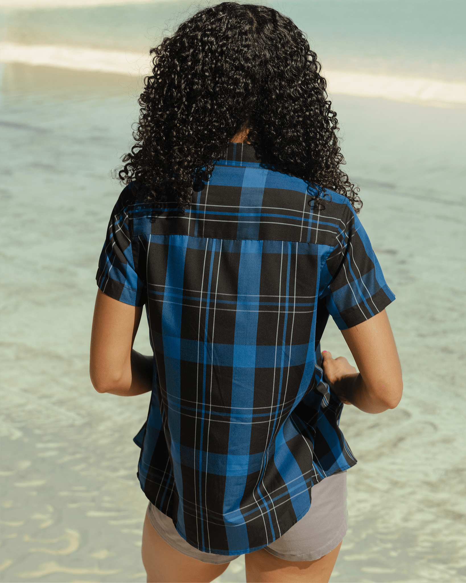 Women's Black Sea Bamboo Short Sleeve - Dixxon Flannel Co.