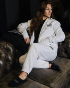 Women's Black Stardust Sweatpants - White - Dixxon Flannel Co.