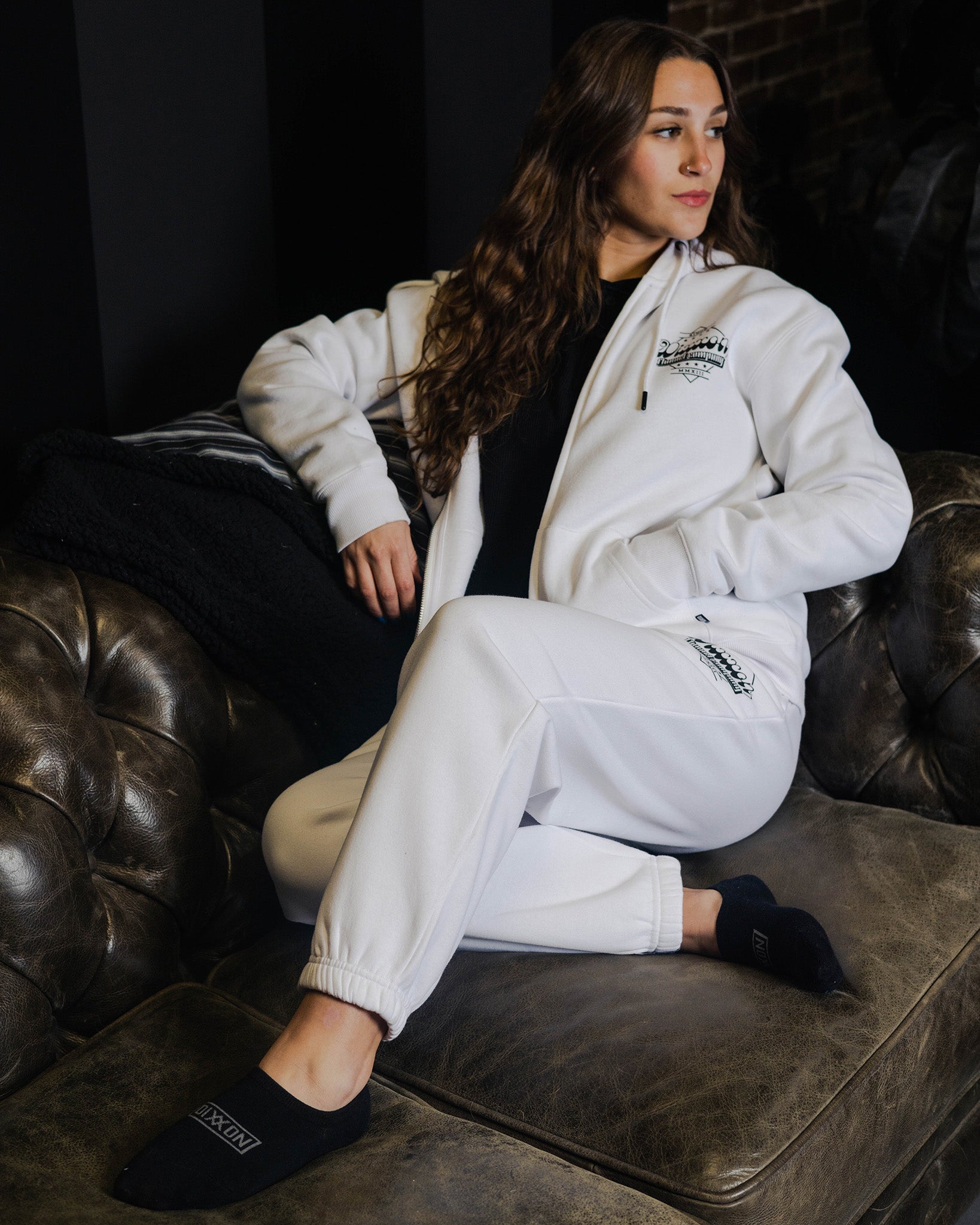 Women's Black Stardust Sweatpants - White - Dixxon Flannel Co.