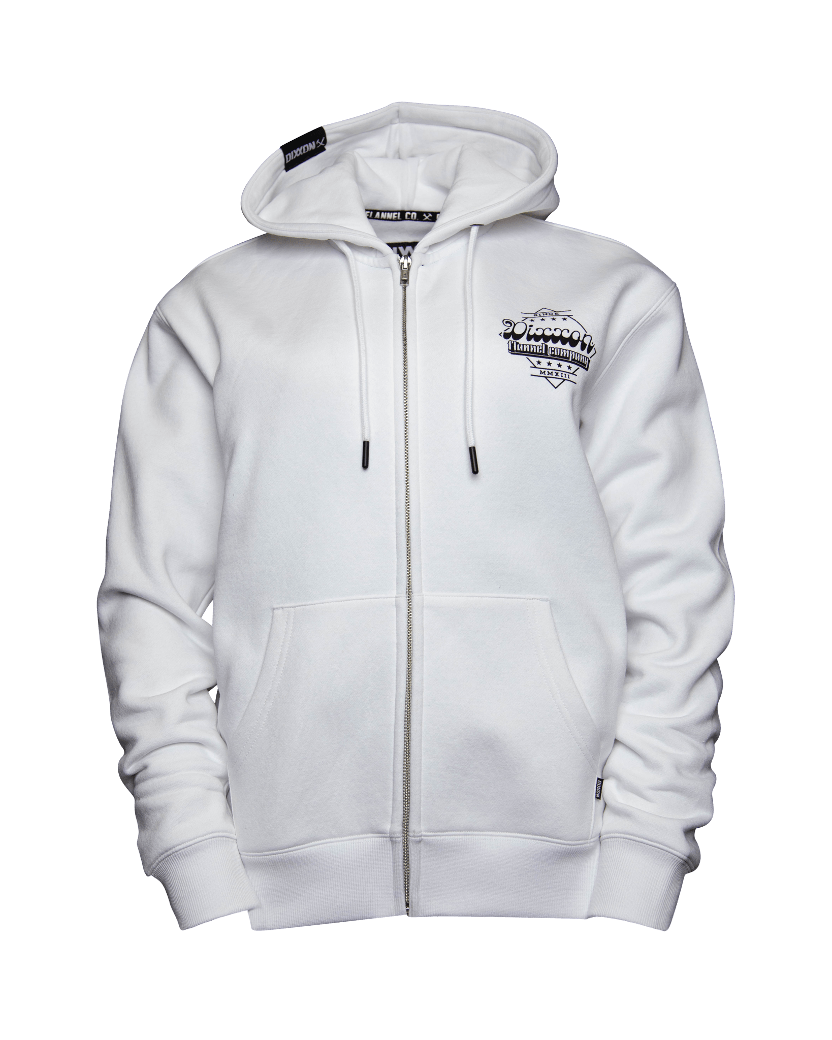 Women's Black Stardust Zip Up Hoodie - White - Dixxon Flannel Co.