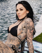 Women's Black String Bikini Top - Dixxon Flannel Co.