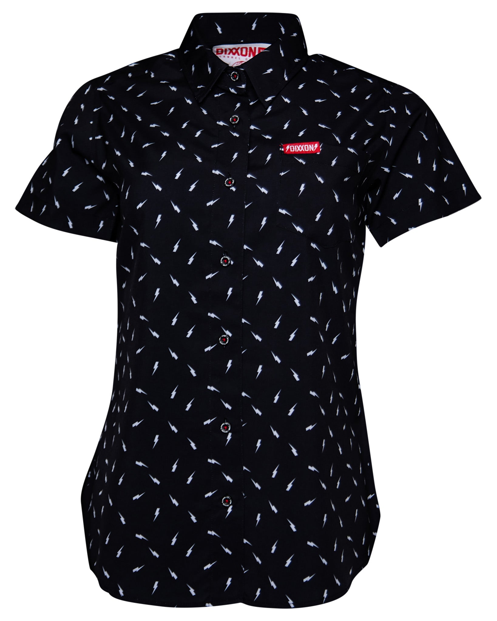 Women's Bolt Party Shirt - Black - Dixxon Flannel Co.