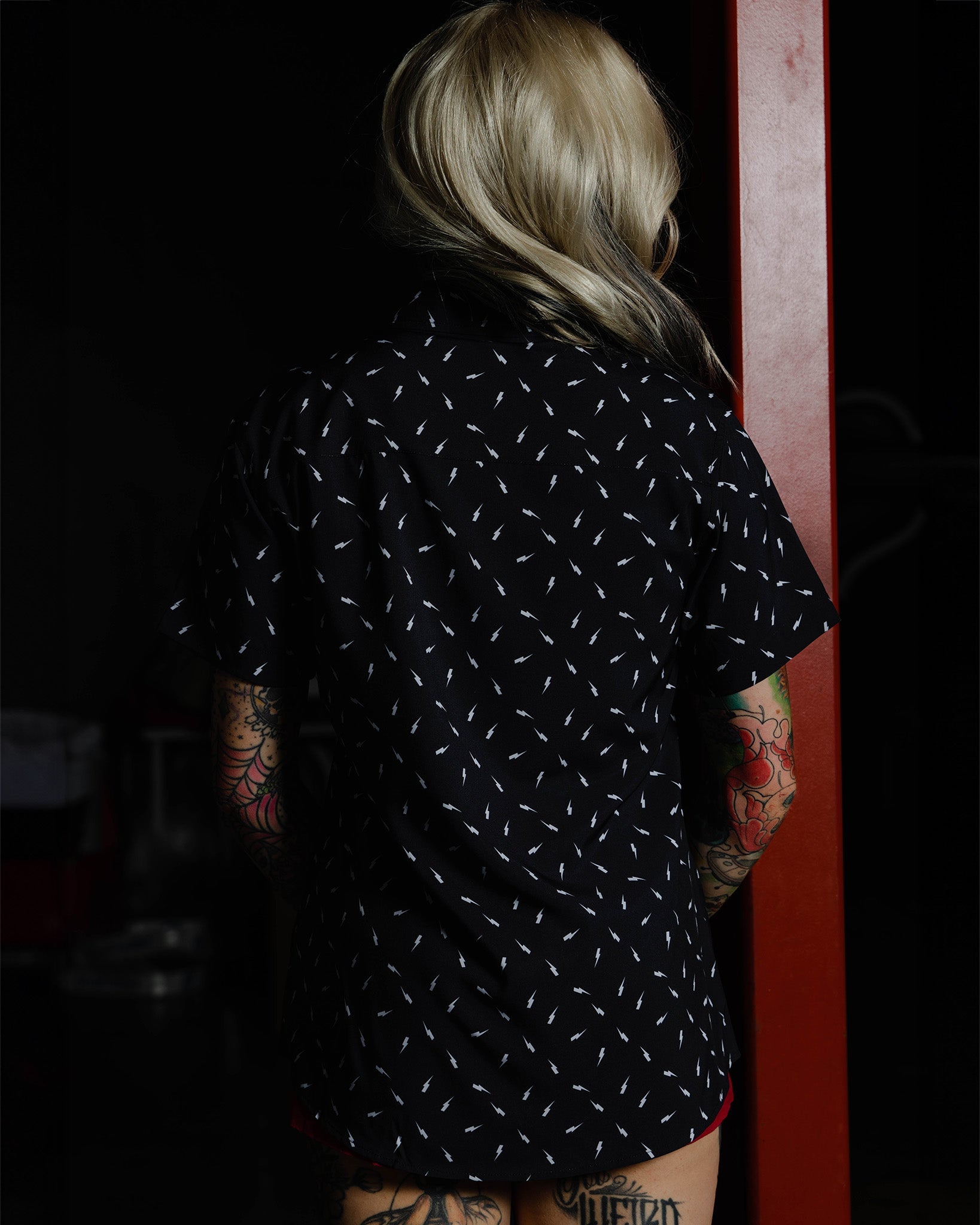 Women's Bolt Party Shirt - Black - Dixxon Flannel Co.