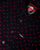 Women's Bolt Party Shirt - Black & Red - Dixxon Flannel Co.