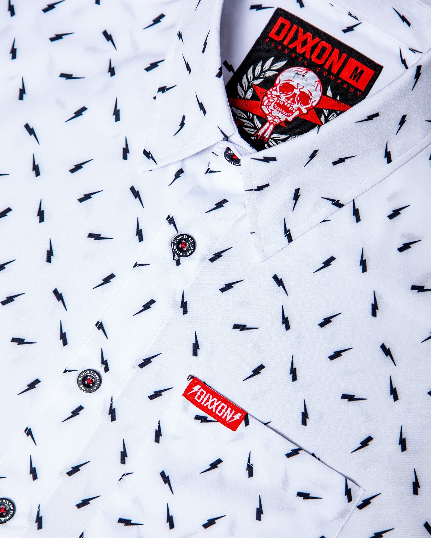Women's Bolt Party Shirt - Black & White - Dixxon Flannel Co.