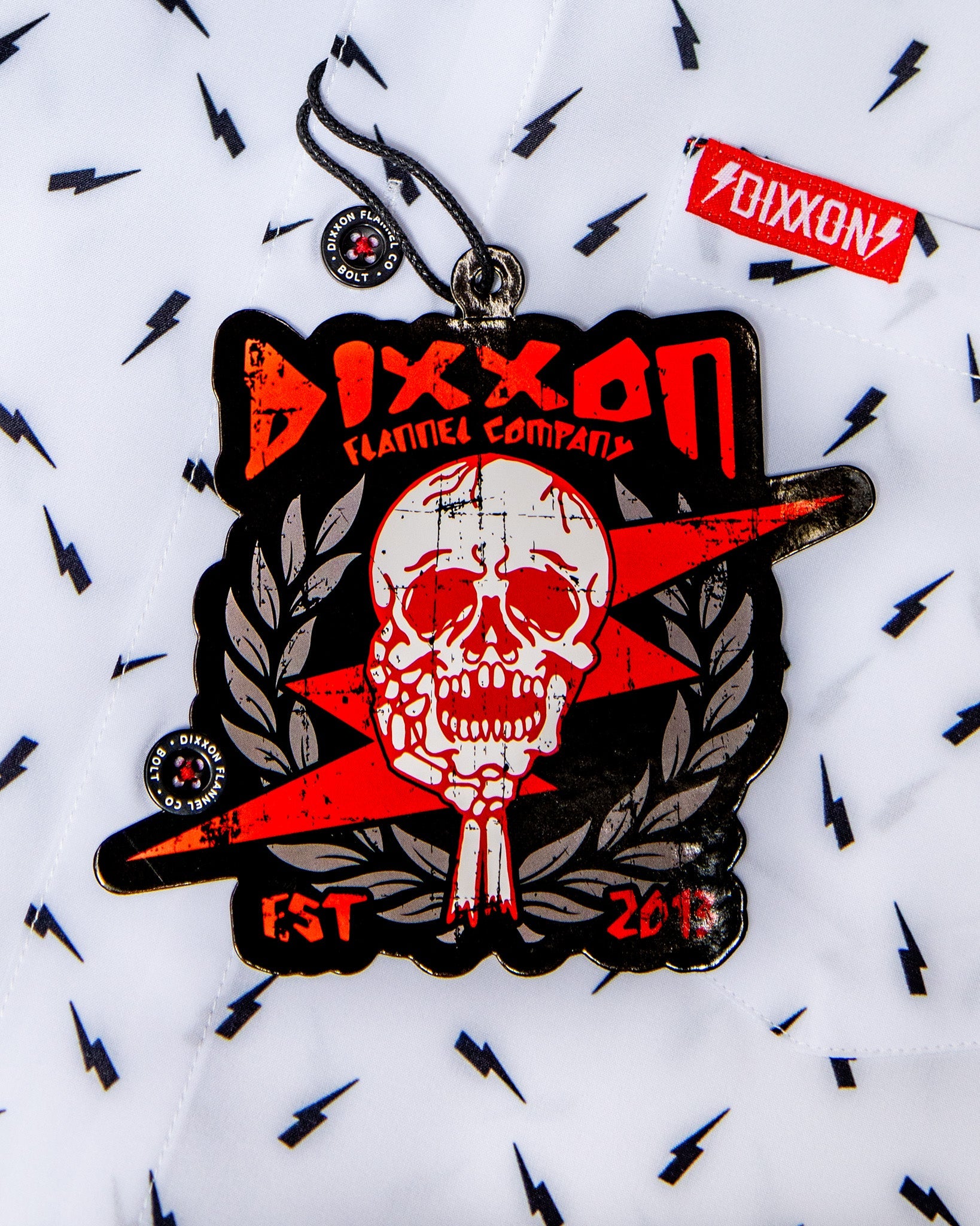 Women's Bolt Party Shirt - Black & White - Dixxon Flannel Co.