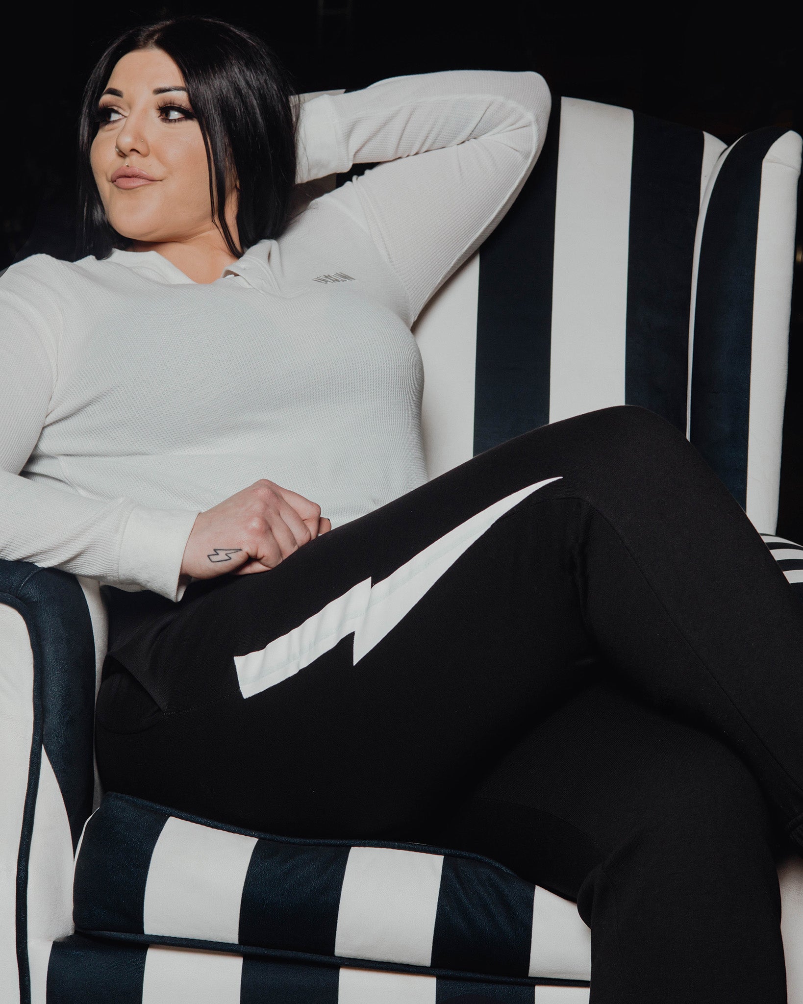Women's Bolt Sweatpants - Black - Dixxon Flannel Co.