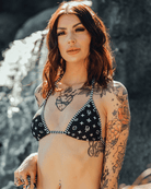 Women's Bougie String Bikini Top - Black & White - Dixxon Flannel Co.