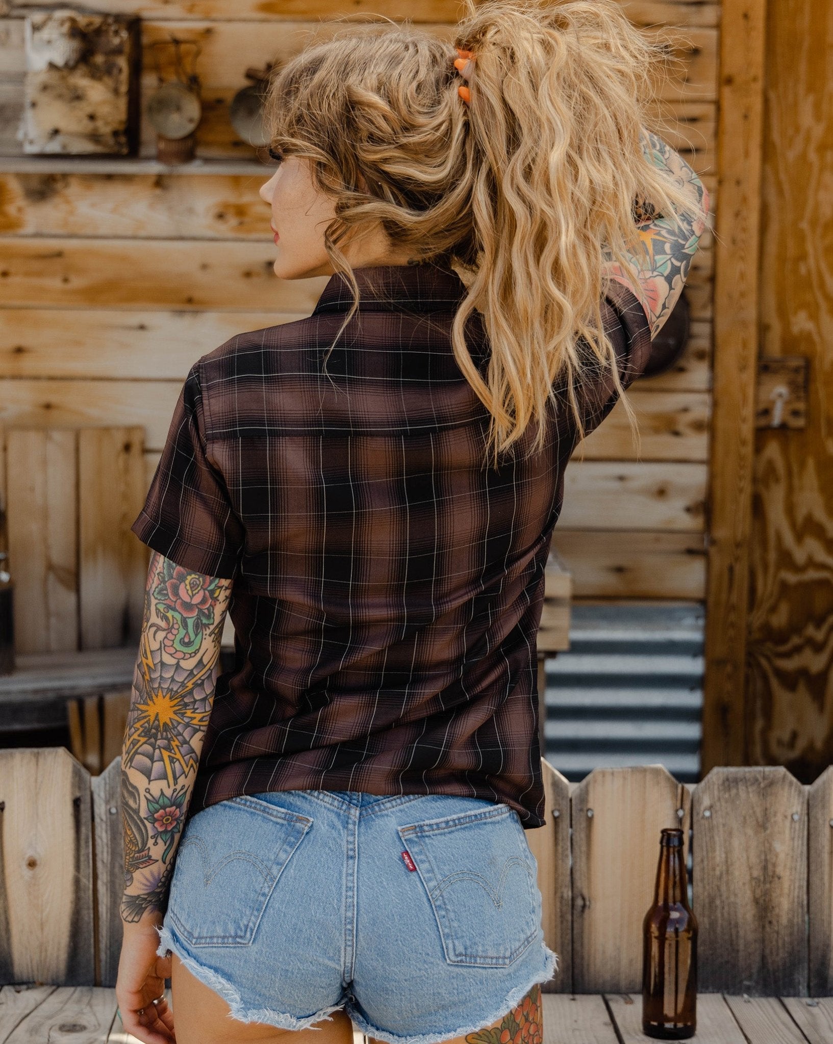 Women's Calico Bamboo Short Sleeve - Dixxon Flannel Co.