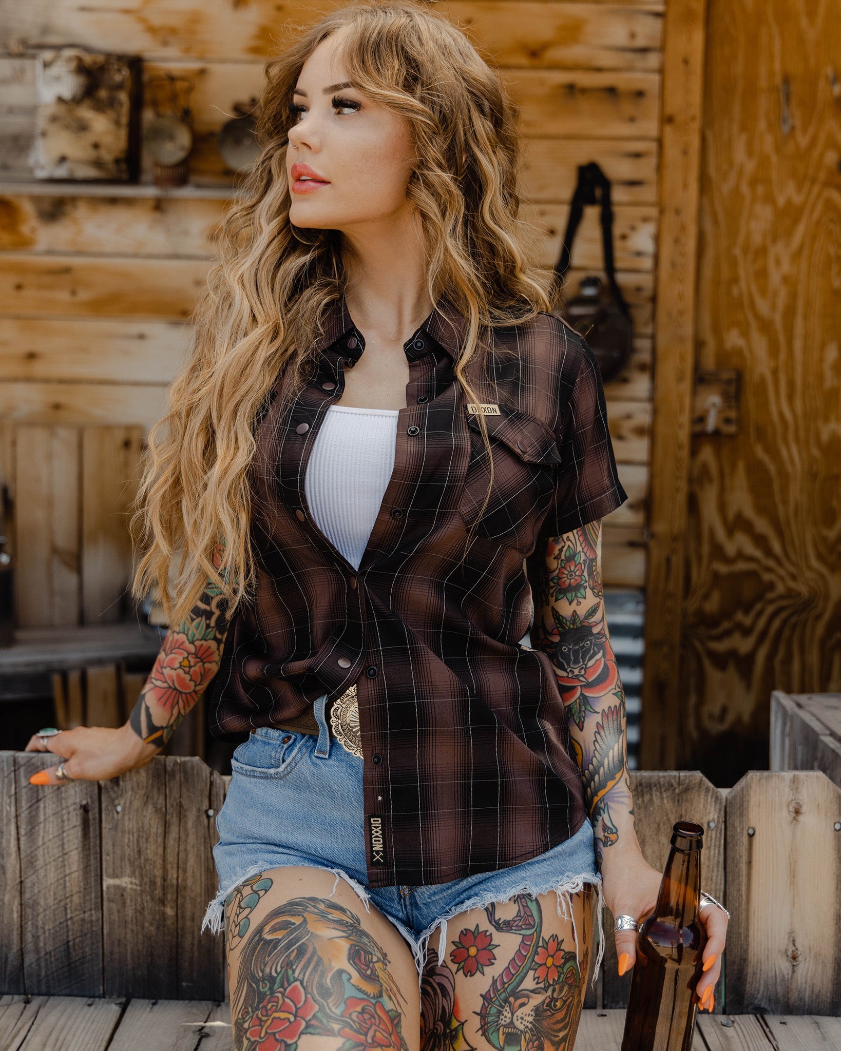 Women's Calico Bamboo Short Sleeve - Dixxon Flannel Co.