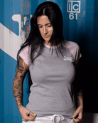 Women's Circuit Raglan Tee - Gray & Pink - Dixxon Flannel Co.