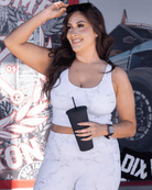 Women's Classic Crop Top - White Marble - Dixxon Flannel Co.