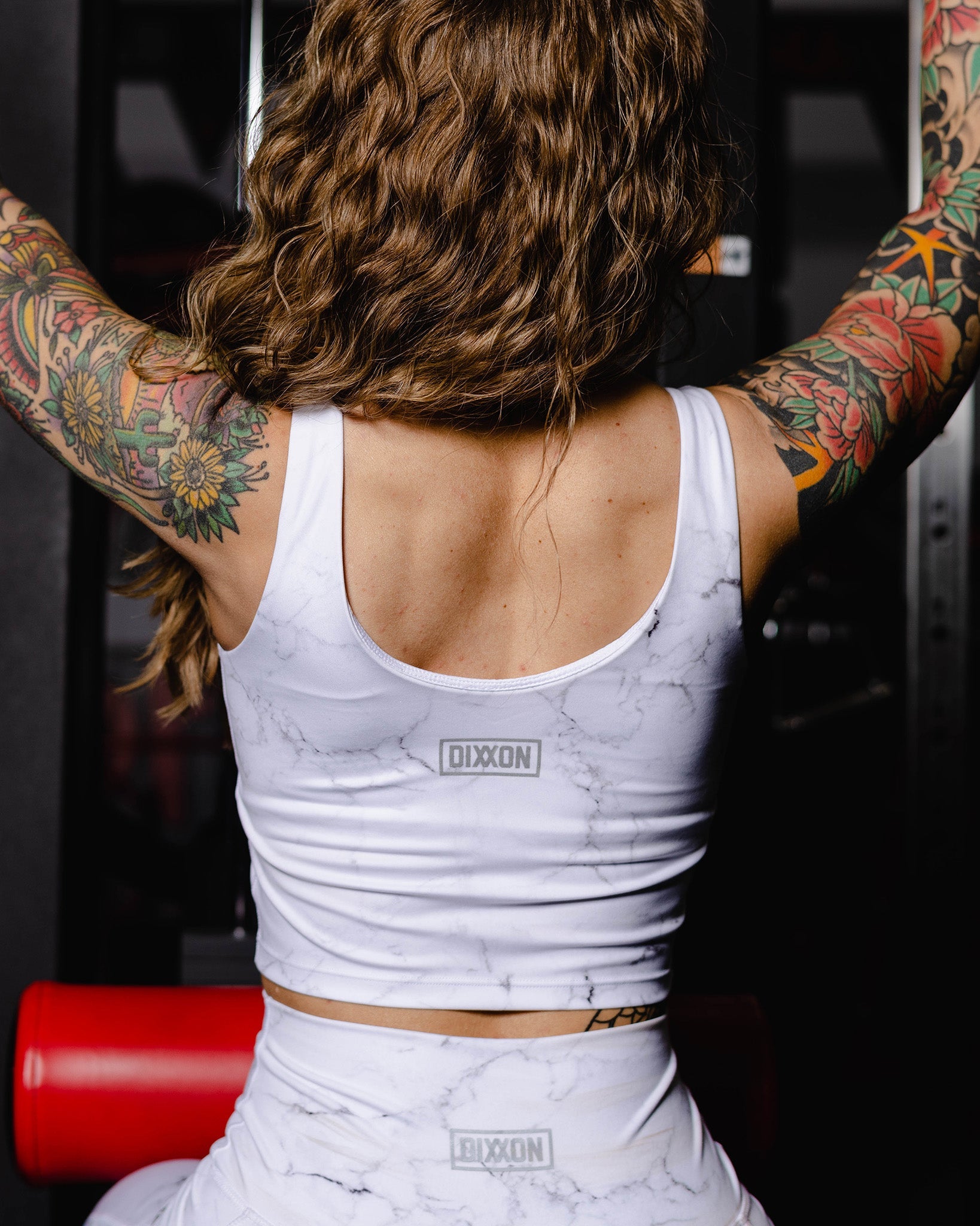 Women's Classic Crop Top - White Marble | Dixxon Flannel Co.