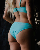 Women's Coastline Bikini Bottoms - Tiffany & White - Dixxon Flannel Co.