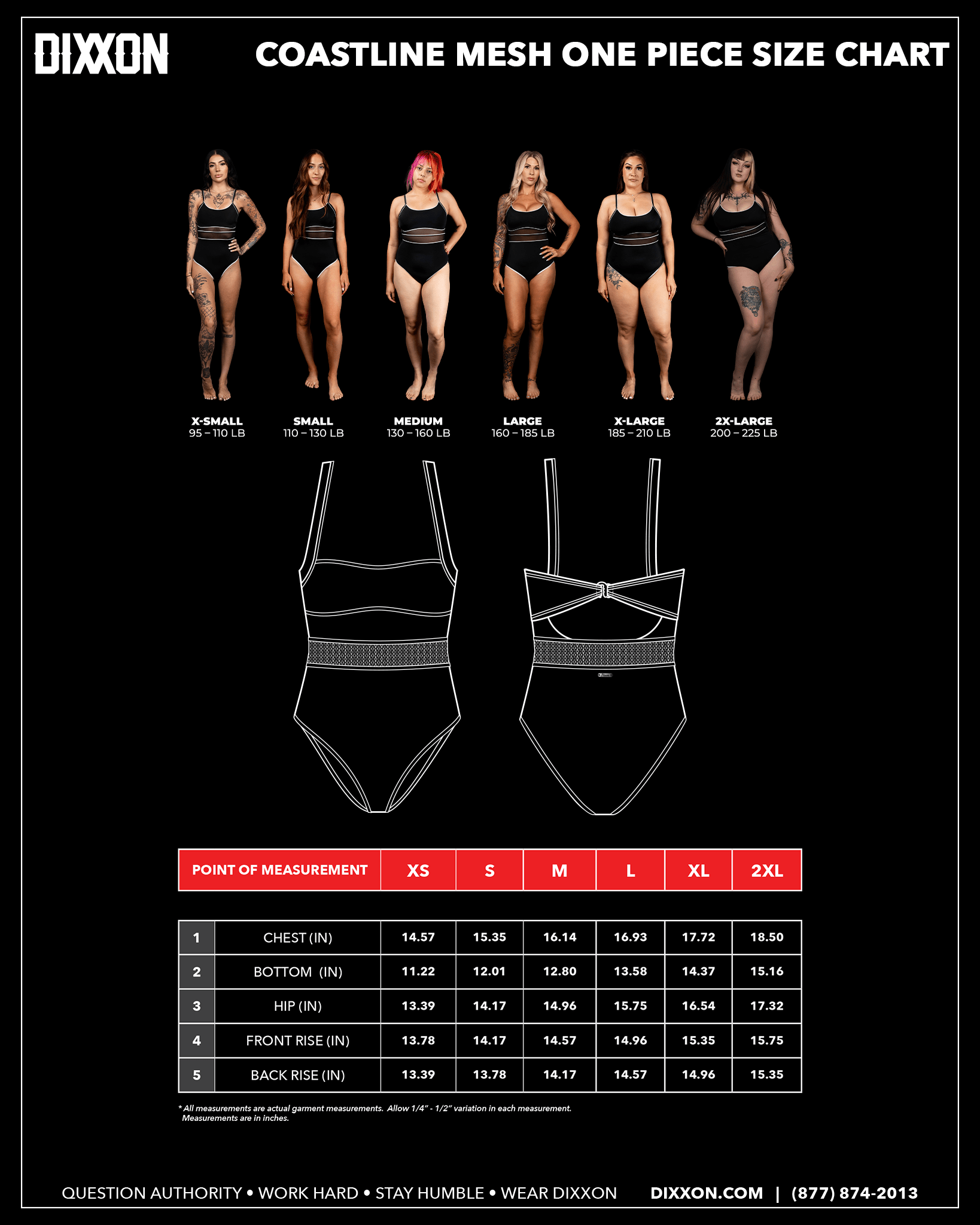 Women's Coastline Mesh One Piece Swimsuit - Black & White - Dixxon Flannel Co.