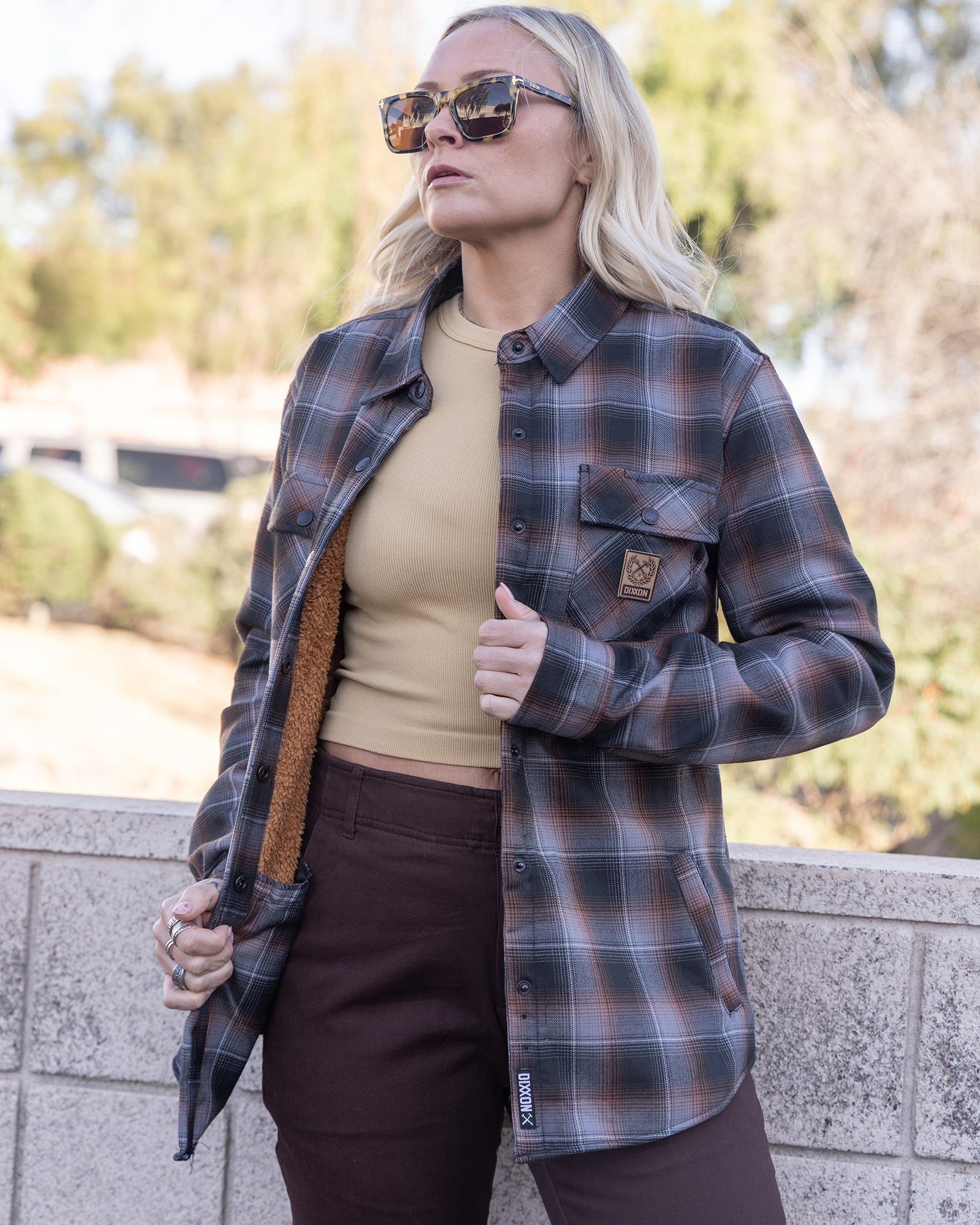 Women's Copperline Sherpa Lined Flannel Jacket - Dixxon Flannel Co.