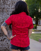 Women's Corcovado Camo Party Shirt - Red - Dixxon Flannel Co.